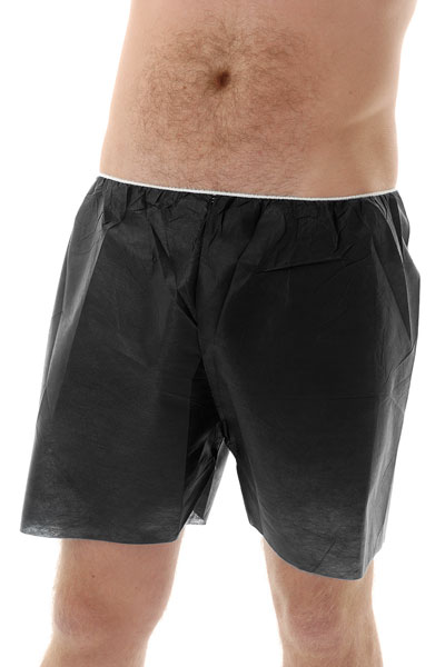 Disposable Boxers for Men Black 10 piece - Majestic Towels