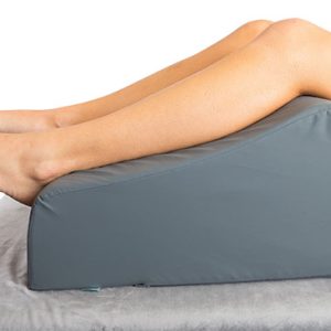 Wipeable Memory Foam Leg Support pillow Size Large Steel Grey