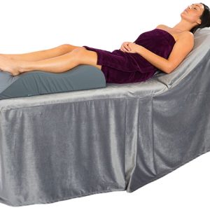Wipeable Memory Foam Contour Leg Support pillow Steel Grey